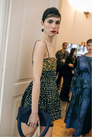MOS HAND BEADED DRESS image 3