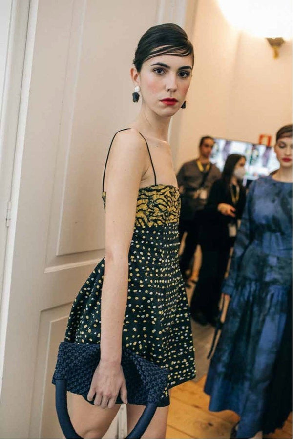 MOS HAND BEADED DRESS image 3