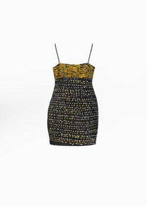 MOS HAND BEADED DRESS image 1